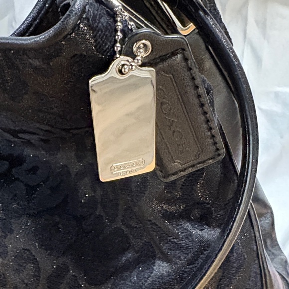 Coach Black Leopard Print Women's Bag - Picture 2 of 8